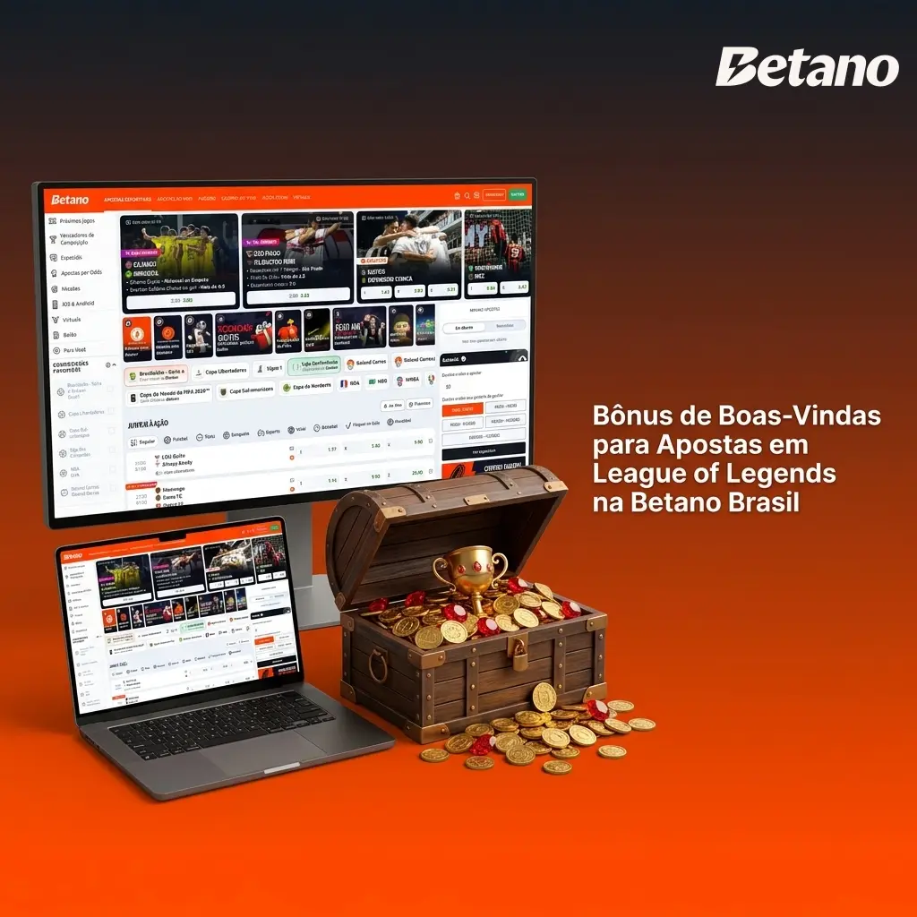 Bônus de boas-vindas Betano Brasil para apostas em League of Legends: cashback e acumulador esportivo
