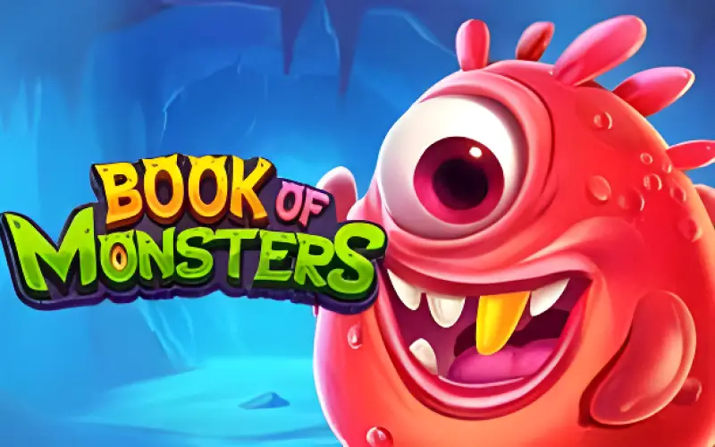 Enfrente criaturas no slot Book of Monsters usando o Betano app.