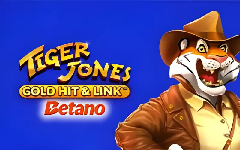 Aventure-se nos recursos bônus do slot Gold Hit & Link: Tiger Jones na Betano.