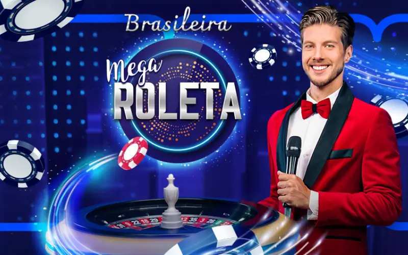 Divirta-se com crupiês ao vivo na animada Mega Roleta Brasileira na Betano.