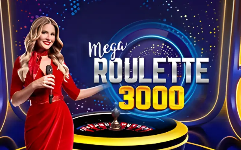 Experimente os grandes recursos multiplicadores da Mega Roulette 3000 na Betano.