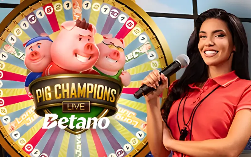 Torça pelas vitórias no show ao vivo Pig Champions Live na Betano.