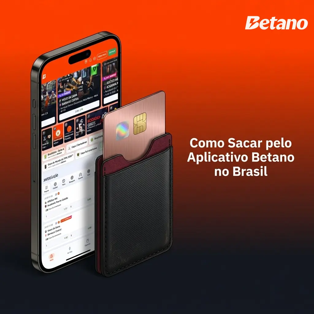 Passo a passo para sacar pelo aplicativo Betano no Brasil usando PIX pelo celular Android ou iOS